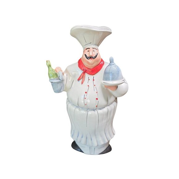 WCL Polystone Chef Sculpture Kitchen Decor - Picture 2 of 15